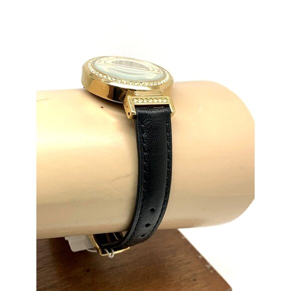 Timex Women's Watch TW2W48900 Indiglo Quartz Gold Black Leather Strap 31mm - Picture 12 of 14